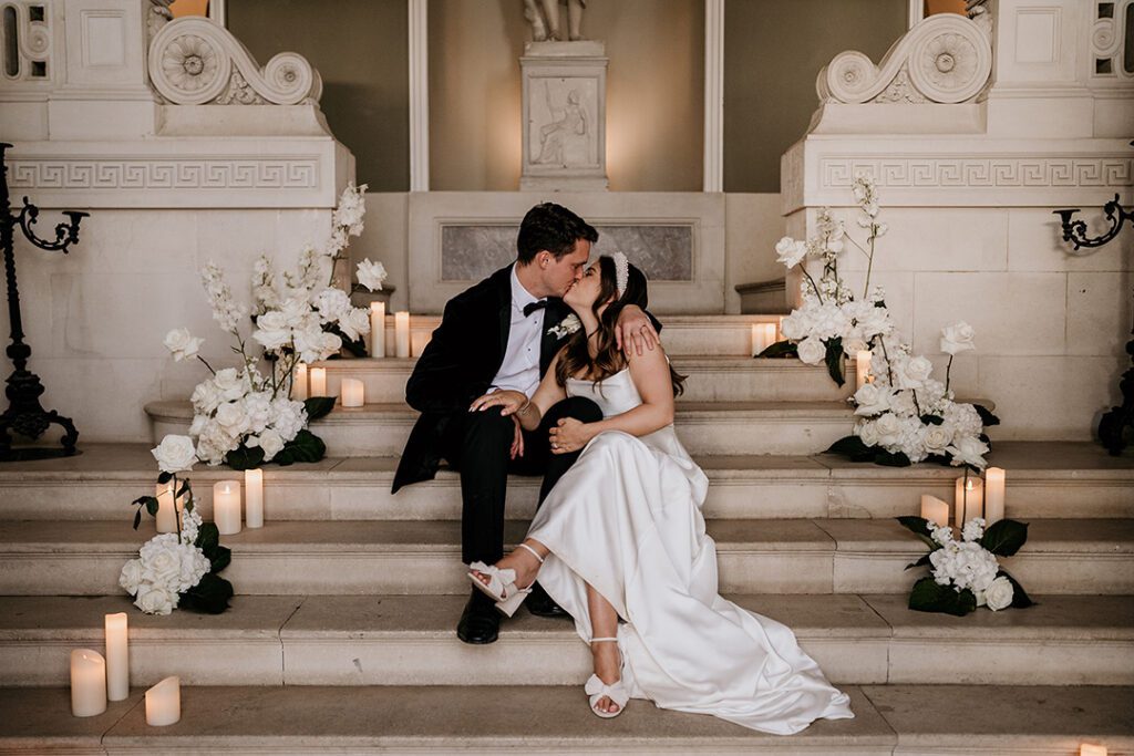 Intimate bridal portrait at an exclusive wedding venue