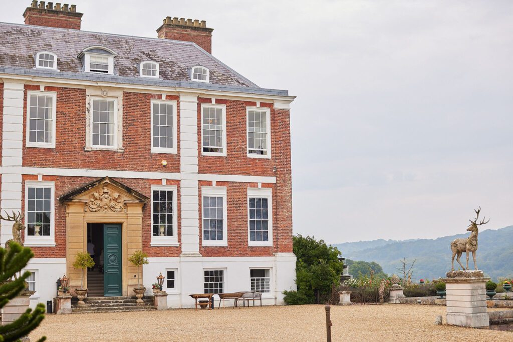 Pynes House, a weekend wedding venue near London.